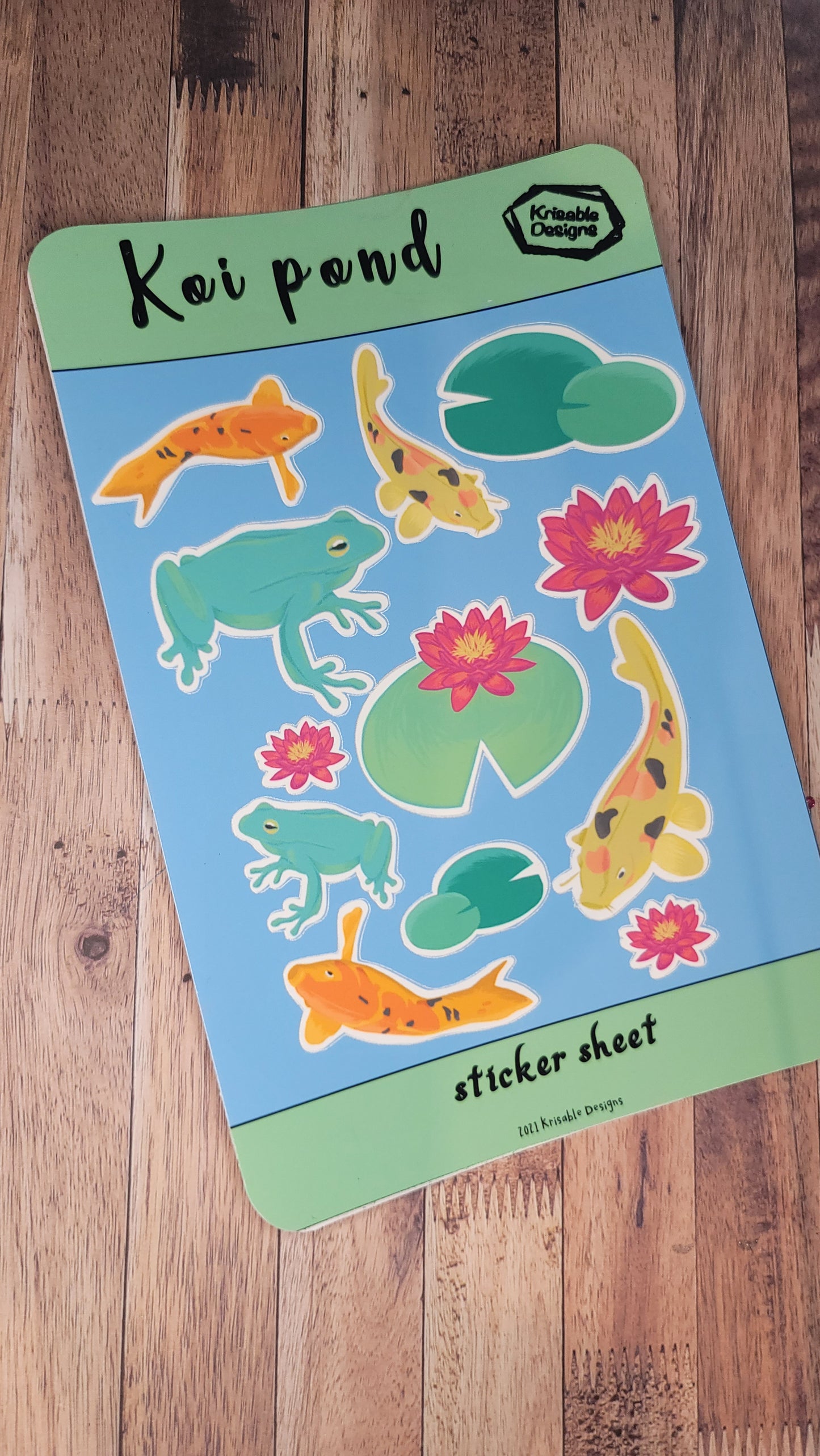 Koi Pond Sticker Sheet